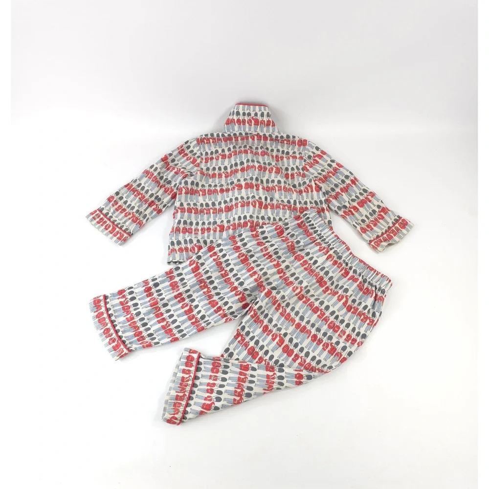 Cath Kids London Guards / Soldiers Two Piece Pajama Set PJ'S Red White Blue 2-3